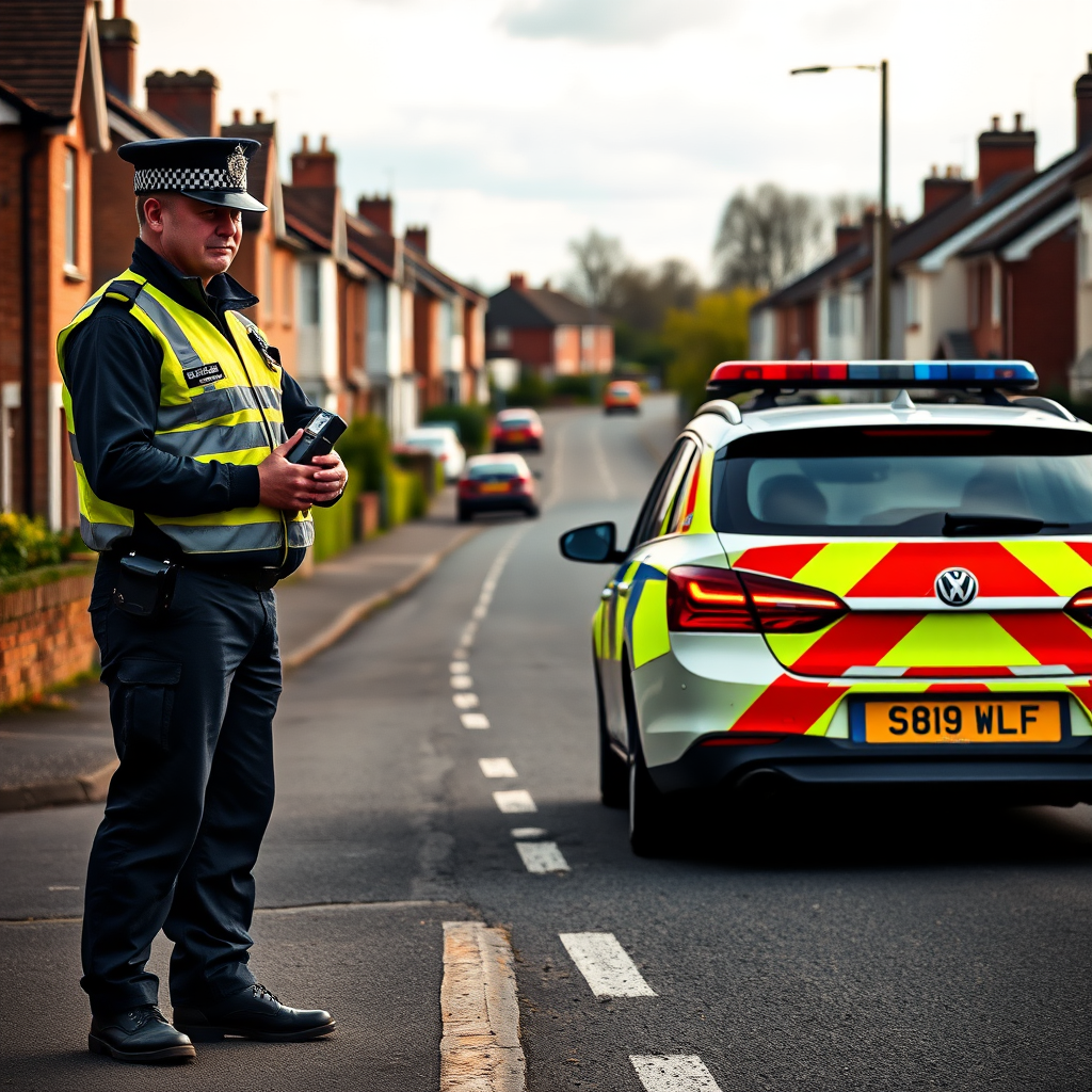 Police crack down on speeding in village to protect residents